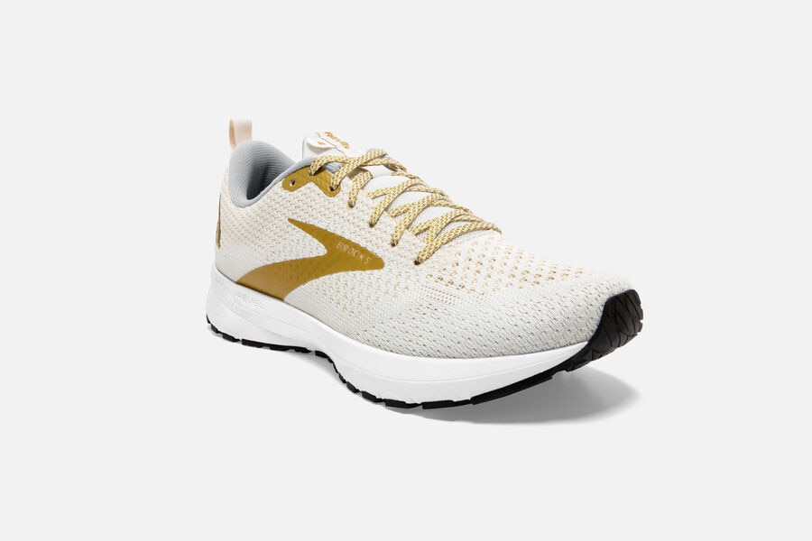 Brooks Revel 4 Road Running Shoes - Womens - White/Gold - CH2158639